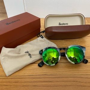 Illesteva Leonard 2 sunglasses - green tortoise